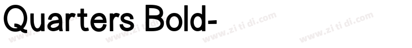 Quarters Bold字体转换